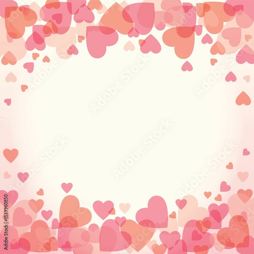 Image of hearts on beige background with copy space