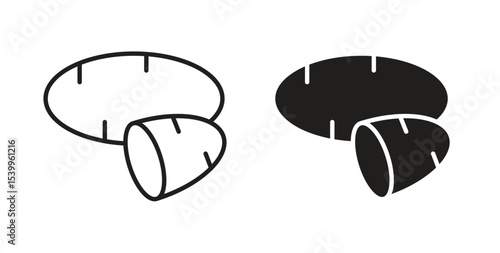 Sweet potato icon Logos. Flat Vector Icon Design Template