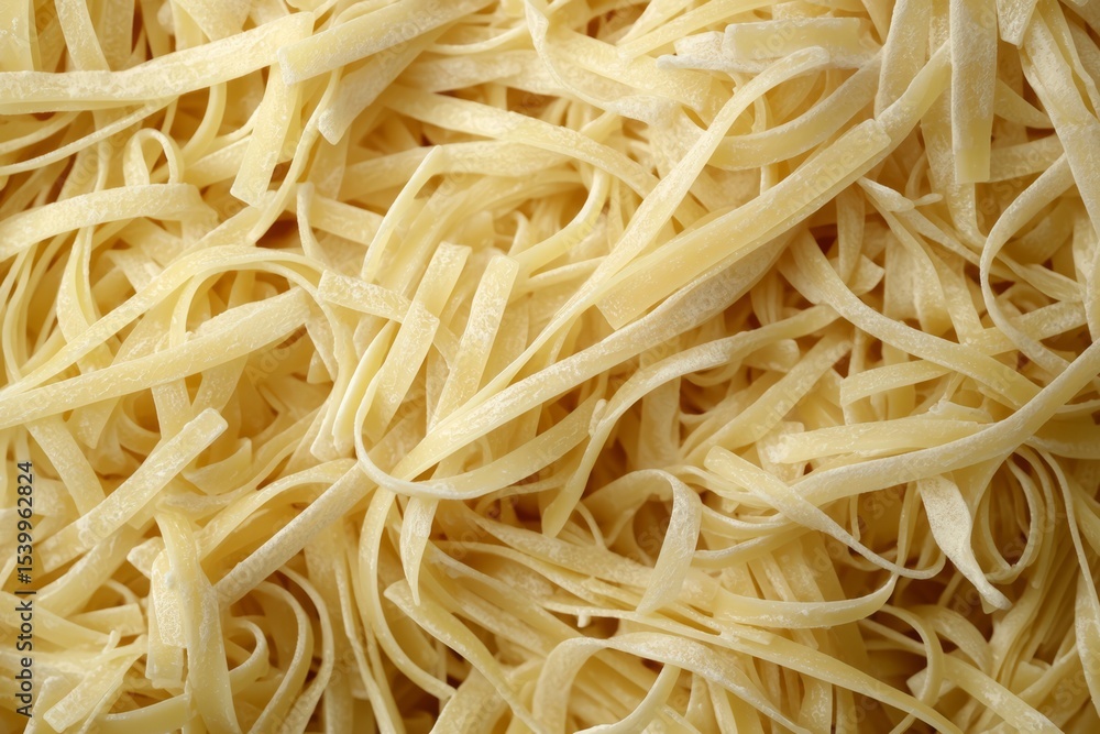 Detailed view of homemade pasta strands, perfect for culinary backgrounds. Detailed view of homemade pasta strands, perfect for culinary backgrounds.