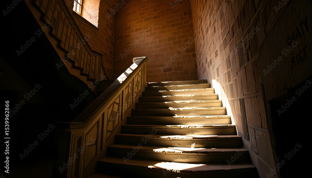 Obraz premium stairs in the old castle