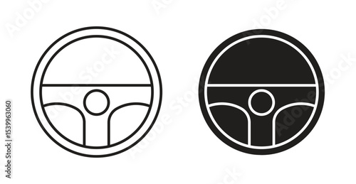 Steering wheel icon