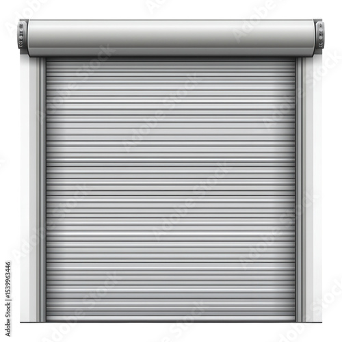 Stylish Gray Metal Roll Up Shutter Door Design