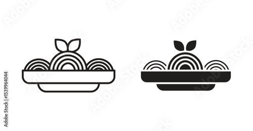 Spaghetti pasta icon