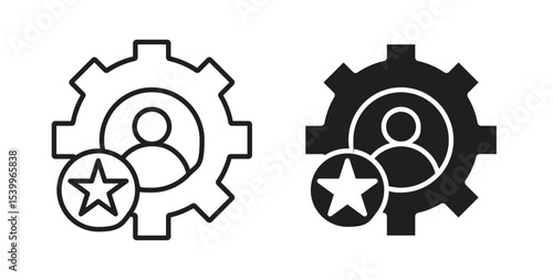 Skills icon Logos. Flat Vector Icon Design Template