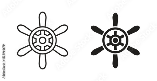 Ship wheel icon
