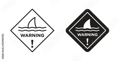 Shark warning sign