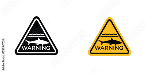 Shark warning sign
