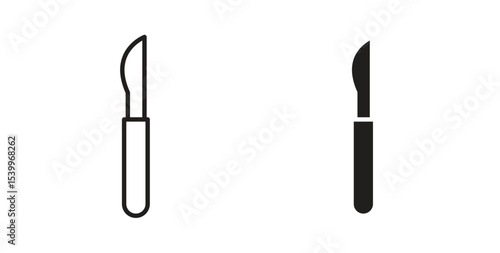 Scalpel icon Logos. Flat Vector Icon Design Template