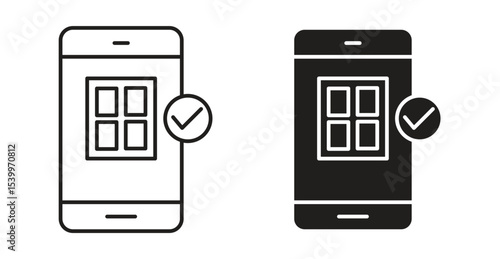 Reservation smartphone icon