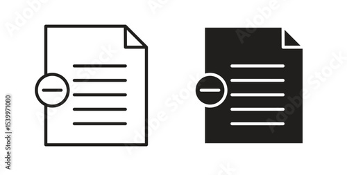 Remove document icon