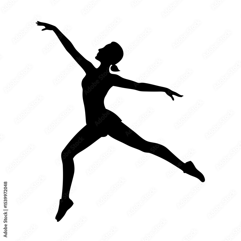 full body silhouette of figure skater leaping .svg full body silhouette of figure skater leaping .svg
