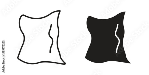 Rag icon Logos. Flat Vector Icon Design Template
