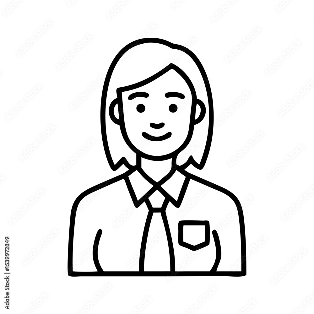 Businesswoman Icon – Female Avatar Silhouette Symbol – Professional Woman Graphic – Office Staff Vector – Corporate User Illustration for Profile or UI Businesswoman Icon – Female Avatar Silhouette Symbol – Professional Woman Graphic – Office Staff Vector – Corporate User Illustration for Profile or UI