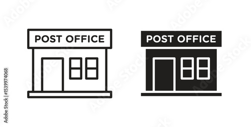 Post office icon Logos. Flat Vector Icon Design Template