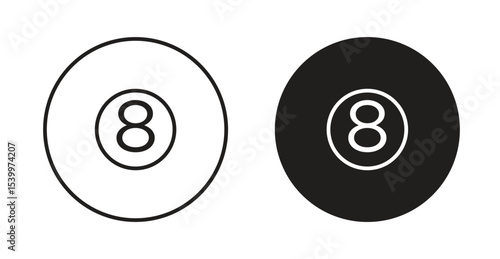 Pool 8 ball icon