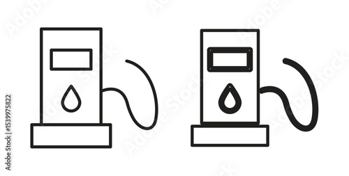 petrol icon Logos. Flat Vector Icon Design Template