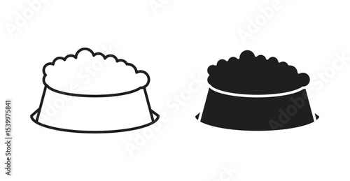 Pet food icon Logos. Flat Vector Icon Design Template