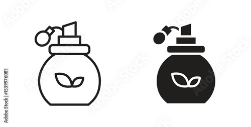 Perfume bottle icon Logos. Flat Vector Icon Design Template