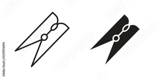 Peg icon Logos. Flat Vector Icon Design Template