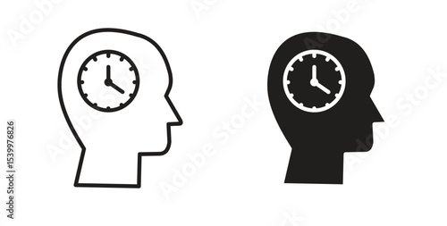 Patience icon Logos. Flat Vector Icon Design Template