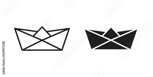 Paper boat icon