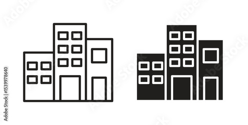 Office buildings icon