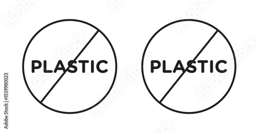 No plastic sign