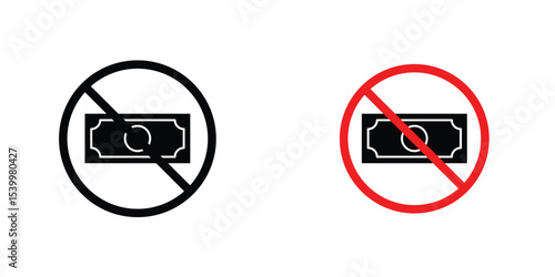 No money sign