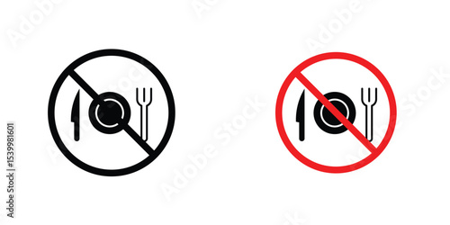 No eating sign