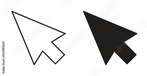 Mouse icon Logos. Flat Vector Icon Design Template