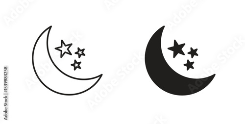 Moon stars icon