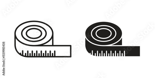 Meter tape icon