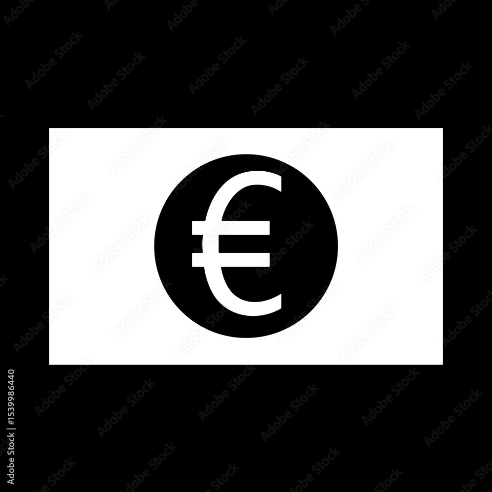 Obraz premium Banknote with Euro Sign
