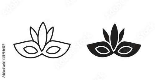 Mask for brazil carnival celebration icon