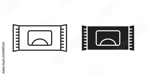 Makeup remover wipes icon
