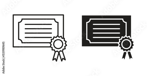 License icon for social media, app, and web design. Vector illustration.