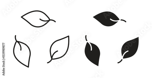 Leaves eco recycle icon