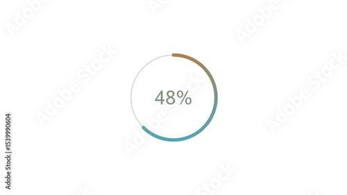 Wallpaper Mural Loading icon colorful Circle white background animation. 77% Loading bar Circle 4k video. Torontodigital.ca