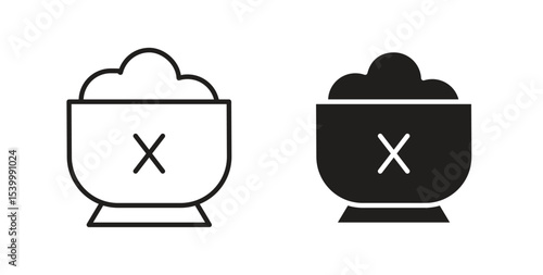 Lack of appsetite icon Logos. Flat Vector Icon Design Template