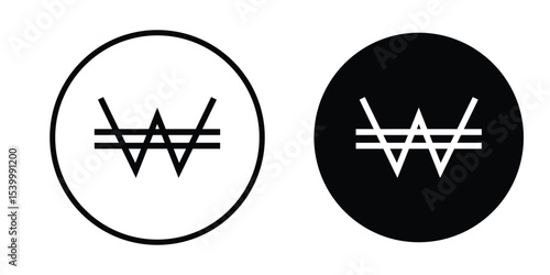 Korean won icon