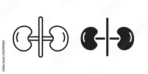 Kidney icon for social media, app, and web design. Vector illustration.