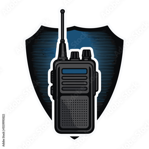 Portable wireless radio communication equipment with an isolated antenna on white