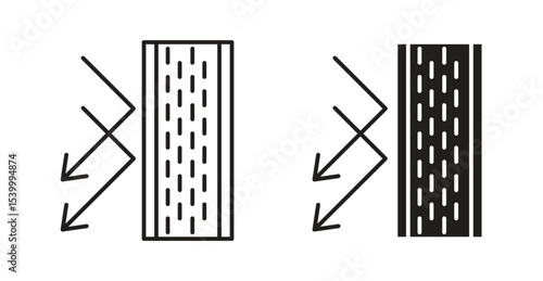 Insulation icon Logos. Flat Vector Icon Design Template
