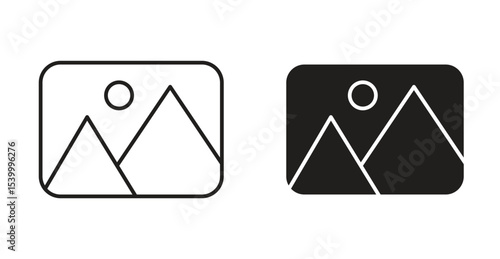 Image icon Logos. Flat Vector Icon Design Template