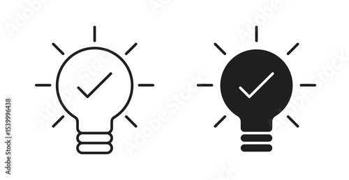 Idea icon Logos. Flat Vector Icon Design Template