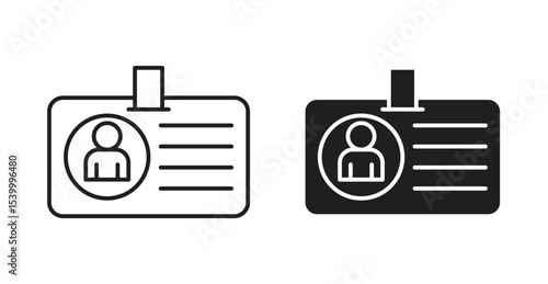 Id badge icon