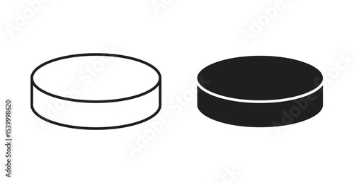 Hockey puck icon