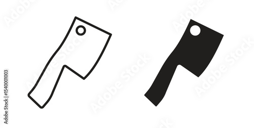 Hatchet icon Logos. Flat Vector Icon Design Template