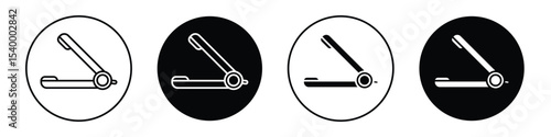 Hair straightener icon