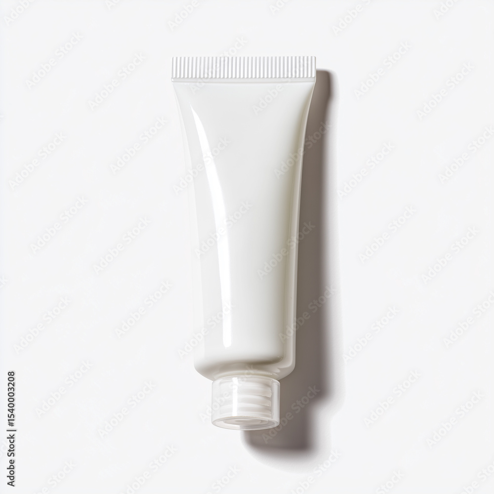 A small travel-size hand cream tube and sanitizer A small travel-size hand cream tube and sanitizer
